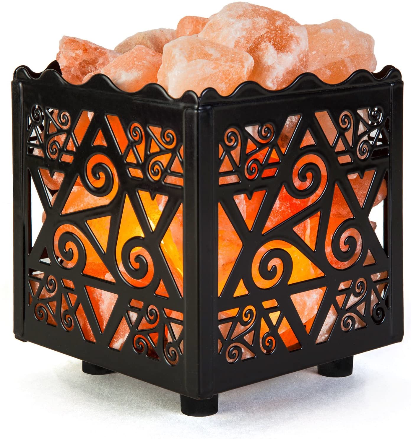 crystal decor salt lamp