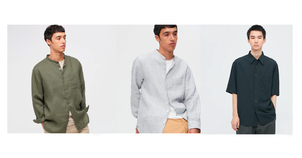 Uniqlo mens linen shirts