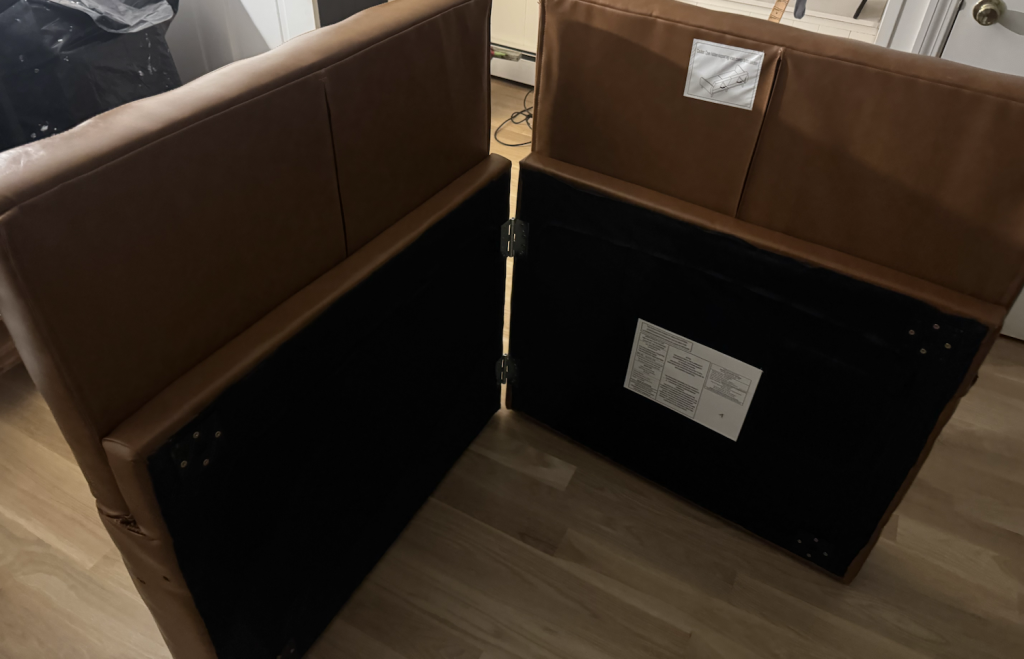 Novogratz Couch setup process