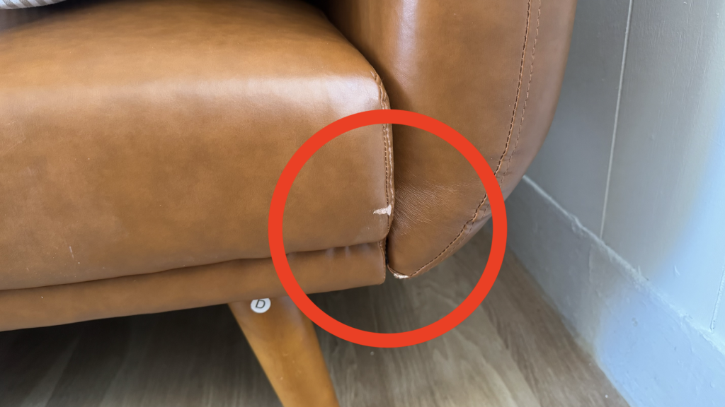 Novogratz Faux Leather Futon Issues