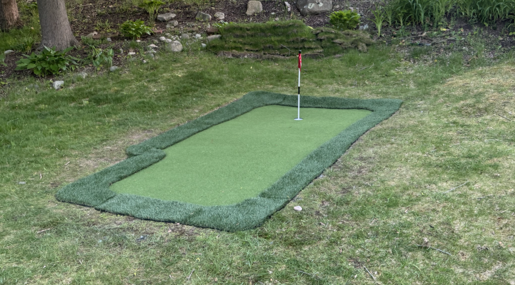 Affordable Backyard Putting and Chipping Green Installation for under $200